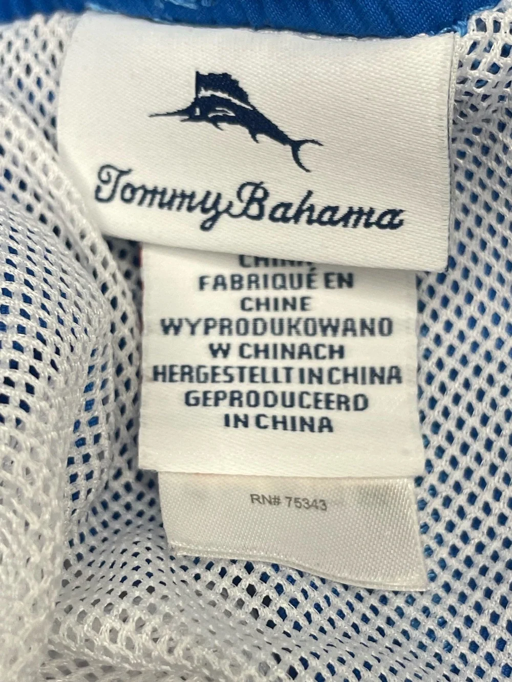 Tommy Bahama Boys Floral Colorblock Swim Trunks - Blue, Pink, Neon-Boys 5